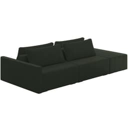 Sofá Ilha Modular Para Sala 232cm com Puff Dublin K01 Veludo Verde - Lyam Decor