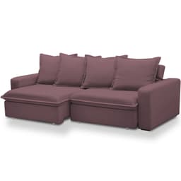 Sofá Retrátil Reclinável Para Sala de Estar Living 235cm Vêneto F04 Veludo Lilás - Lyam Decor