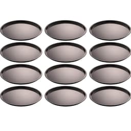 12 Formas para Pizza 36cm Lyor Preto Assadeiras Antiaderente