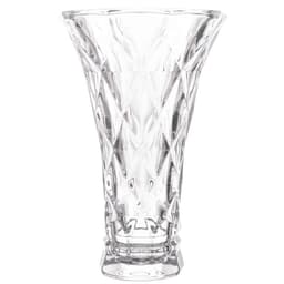 Conjunto 12 Vasos de Vidro Transparente Lyor Diamond 13x20cm Decorativo para Plantas Arranjo Flores