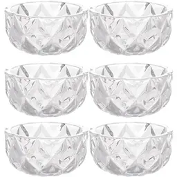 Conjunto de Potes de Sobremesa 6pçs Lyor 270ml Bowls de Cristal de Chumbo Deli Diamond