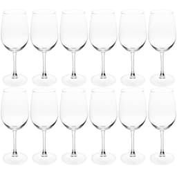 Jogo 12 Taças de Vinho 420ml Vidro Lyor Gourmet Degustação de Vinho Tinto Branco Rose