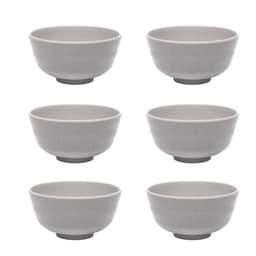 Jogo 6 Bowl Tigela Melamina 500ml Tóquio Granilite 13x7cm Lyor Cumbuca Servir Sobremesas