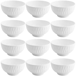 Jogo de Tigelas de Porcelana 270ml Ballon Lyor 12pçs Cumbucas para Sobremesa Petiscos
