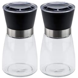 Kit 2 Moedores de Temperos 170ml Lyor em Vidro com Moinhos d