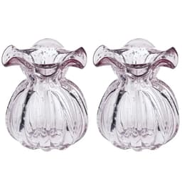 Kit 2 Vasos Murano Decorativos Trouxinhas de Vidro 10x11cm I