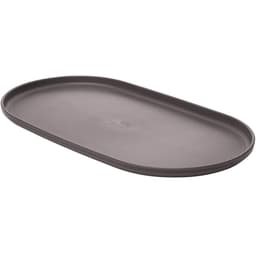 Kit 4 Travessas Oval Bambu Plástico 30x17cm Prato Bandeja Servir Petisco Lines Lyor