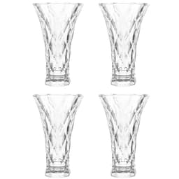 Kit 4 Vasos de Vidro Decorativo Lyor Diamond Transparente 13