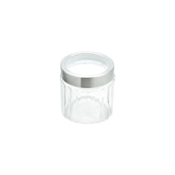Porta Mantimento de Vidro Sydney Incolor e Prateado 870 ml