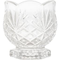 Porta Talher de Cristal Vidro Colher de Cafe Chá Mesa Posta Dublin Decorativo 8x8cm