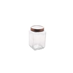 Pote de Vidro Class Incolor e Rosé Gold 1,7 L
