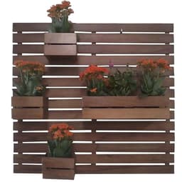 Jardim Vertical 1 Floreira Em Madeira Maciça De Lei Rustica