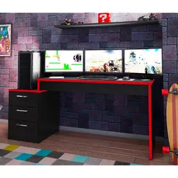 Mesa Gamer DRX Turbo 3 GV Preta e Vermelha