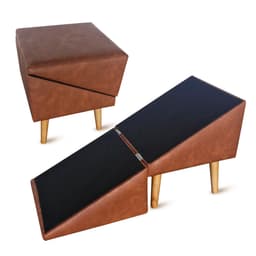 Rampa Escada Pet Móvel Puff Cachorro Gato Antiderrapante