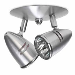 Spot De Sobrepor Para 2 Lâmpadas Gu10 Cor Spt 302 Escovado