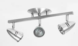 Spot De Sobrepor Para 3 Lâmpadas Gu10 Cor Spt 403 Escovado
