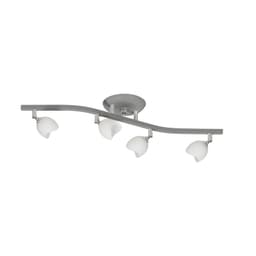 Spot De Sobrepor Para 4 Lâmpadas Halopin Spt 3964 Prata