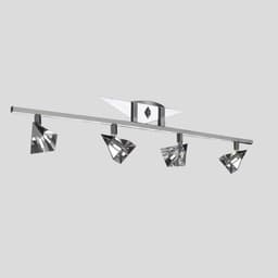 Spot De Sobrepor Para 4 Lâmpadas Halopin Spt 7014 Cromo