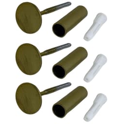 Kit 3 Pinos Metálicos 3cm Dourados Ganchos de Parede Cabideiros Duler Multiuso