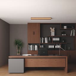 Luminária de Teto Ônix Led 36w 4000lm Bivolt Madeira