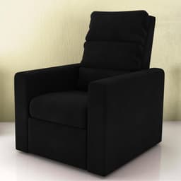 Poltrona do Papai Reclinável Maia Veludo Preto