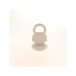 Abridor De Garrafa Em Forma de Boneco Cor Branco 9x5Cm