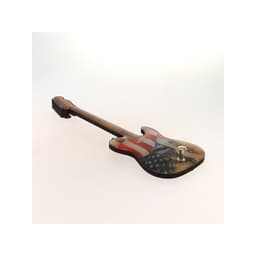 Cabideiro Personalizado Formato Guitarra Bandeira Estados Unidos