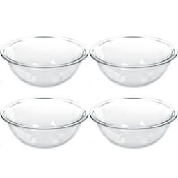Conjunto 4 Tigelas de Vidro 1,5L Potes Redondos Marinex Plus
