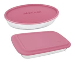 Conjunto De Assadeiras Marinex Com Tampa 2 Peças