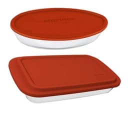 Conjunto De Assadeiras Marinex Com Tampa 2 Peças