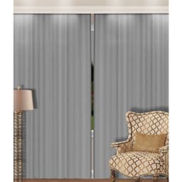 Cortina Blackout em PVC para Trilho Veda Luz Cinza 280x180