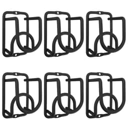 6 Mini Adega de Parede de Vinho Preta para 1 Garrafa de Vidr