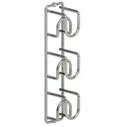 8 Mini Adega de Parede Suportes para 3 Garrafas de Vinho cada Aramado Masutti Cube Carbono