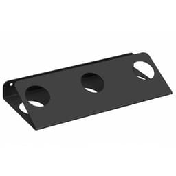 Adega Tripla de Parede Pequena Preta para 3 Garrafas de Vinh