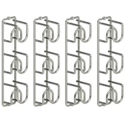 Kit 4 Suporte para 3 Garrafas de Vinho cada Adega de Parede