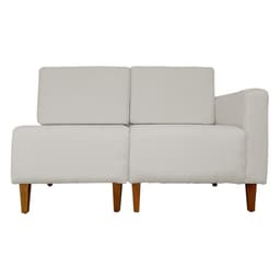 Poltrona Decorativa Alice S/Braça Direita Veludo Bege - Montanris Decor