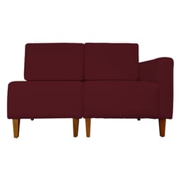 Poltrona Decorativa Alice S/Braça Direita Veludo Bordo - Montanris Decor