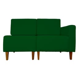 Poltrona Decorativa Alice S/Braça Direita Veludo Verde - Montanris Decor