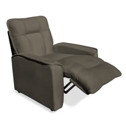 Poltrona do Papai Reclinável Manual Comfort Veludo Cappuccino - Montanaris Decor