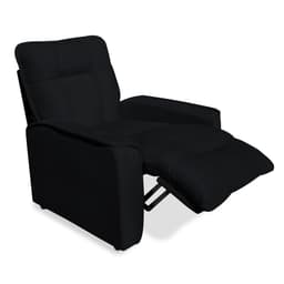 Poltrona do Papai Reclinável Manual Comfort Veludo Preto - Montanaris Decor