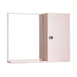 Espelho para Banheiro com Armário Bege claro