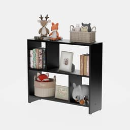 Estante Infantil Nicho Organizador Criança Armário para Brinquedos Preto