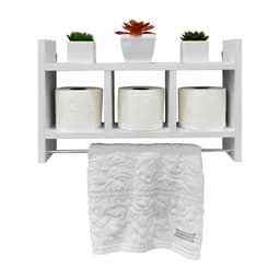Nicho Porta Toalha Branco para Banheiro 45 x 30cm