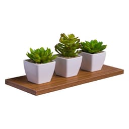 Prateleira 40 x 10cm Freijó Suporte Invisível