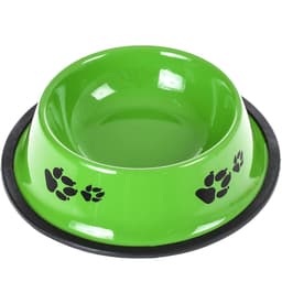 Comedouro e Bebedouro Aço Inoxidável 15cm 150ml Verde