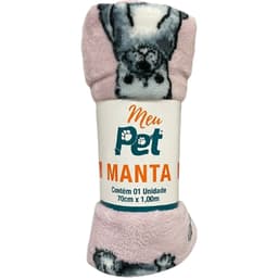 Manta Pet Microfibra 100% Poliéster 70x100cm Bulldog Sweet