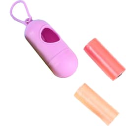 Suporte para Saco de Lixo com 2 Rolinhos de 15 Saquinhos Lilás