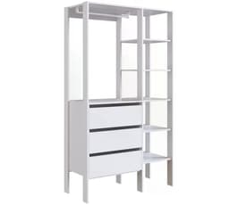Closet 03 Gavetas DB001 Branco PP Milani Store