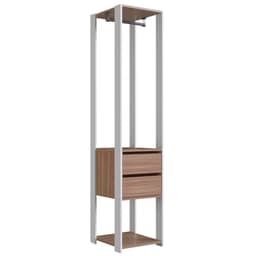 Guarda Roupa Closet 02 Gavetas 183X40cm Branco Montana PRODDY