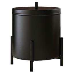 Lixeira 6 L Lovell Aluminio Banheiro Cozinha Lavabo Preto DHom